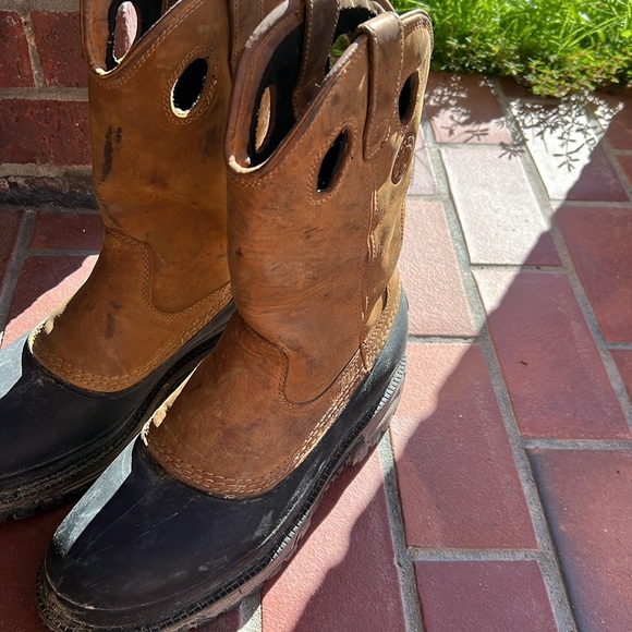 Men’s size 10W mud dog Georgia boots steel toe & waterproof - Picture 2 of 3